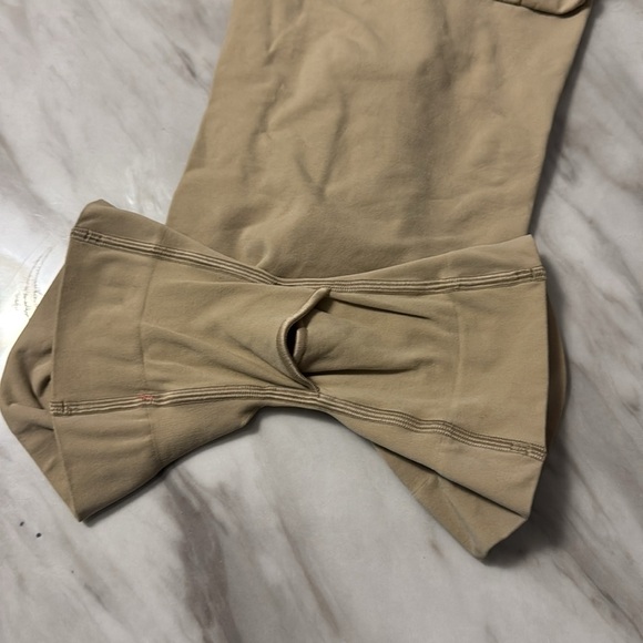Skims body plunge mid thigh bodysuit in color tan  size small - Picture 6 of 12